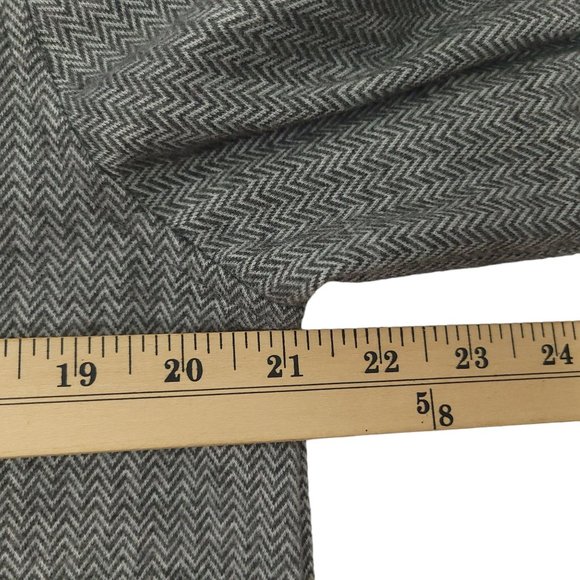 Jones New York Signature Button Front Jacket S Shacket Flap Pockets Gray Combo - Picture 3 of 15